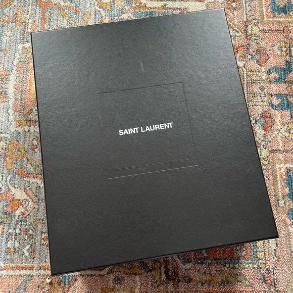 New! Saint Laurent Black Suede Ankle Boots - Picture 3 of 4